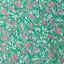 1970s Green & Pink Floral Sleeveless Maxi Dress