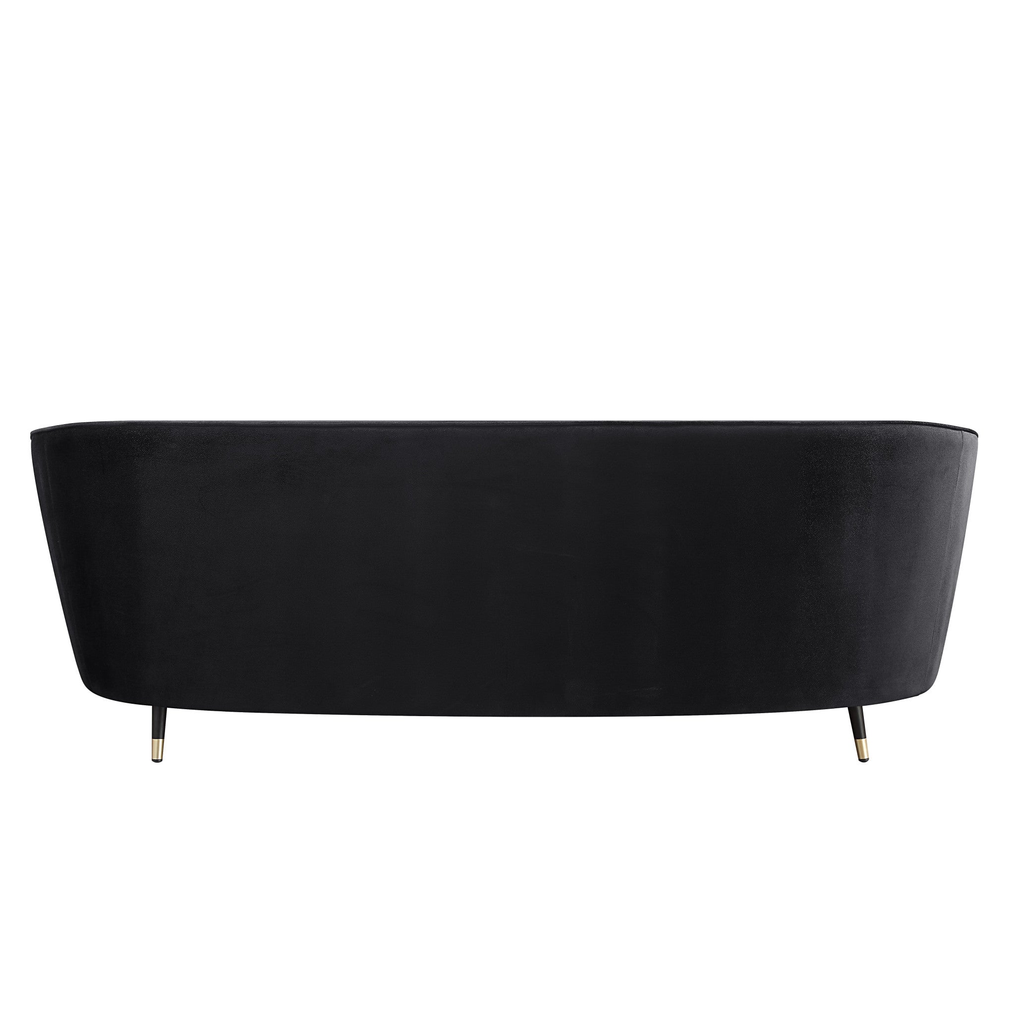 92 Black Velvet Sofa