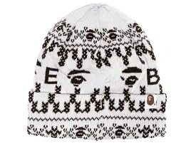 A Bathing Ape Beanie in Ivory xld