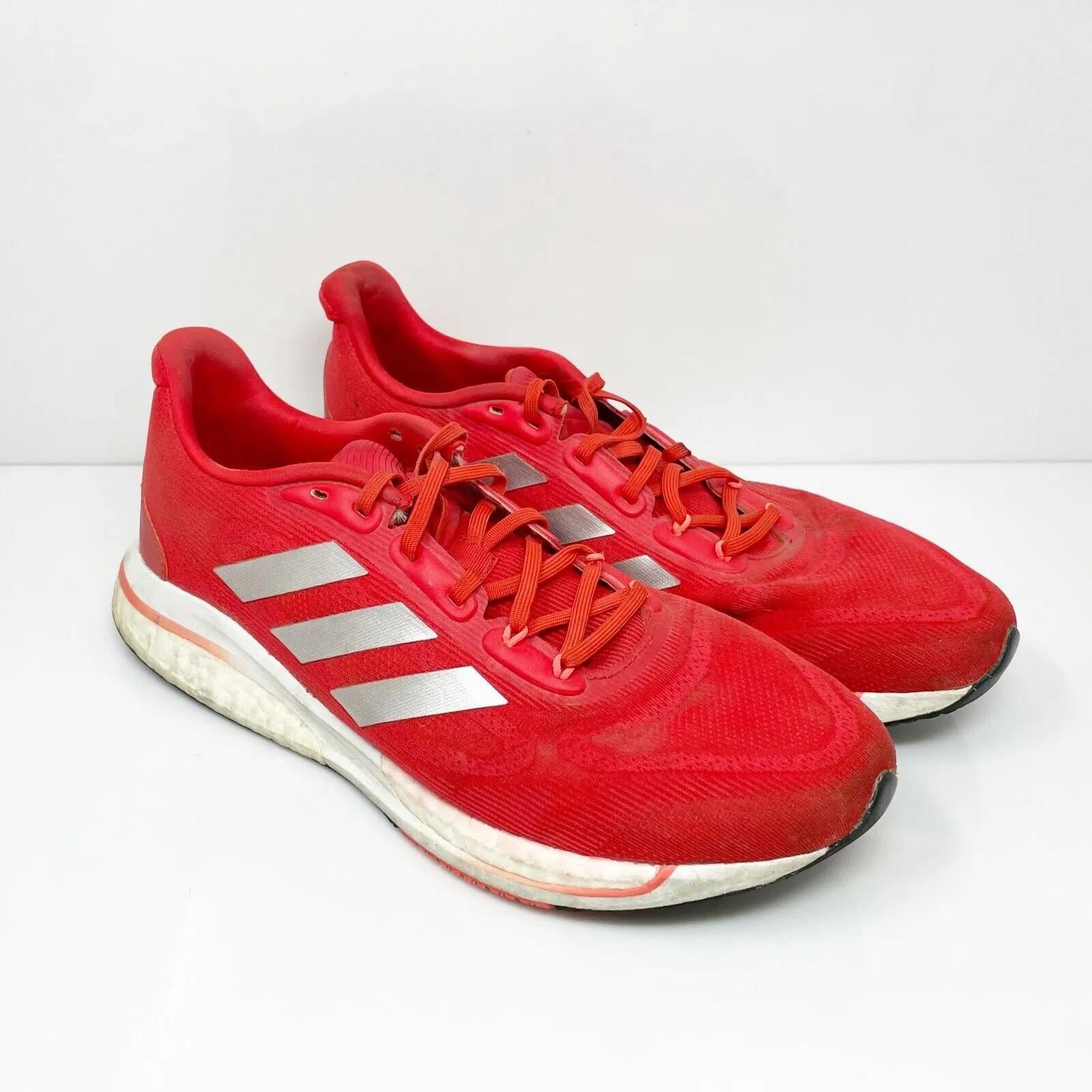 Adidas Mens Supernova Plus GX2951 Red Running Shoes Sneakers Size 10