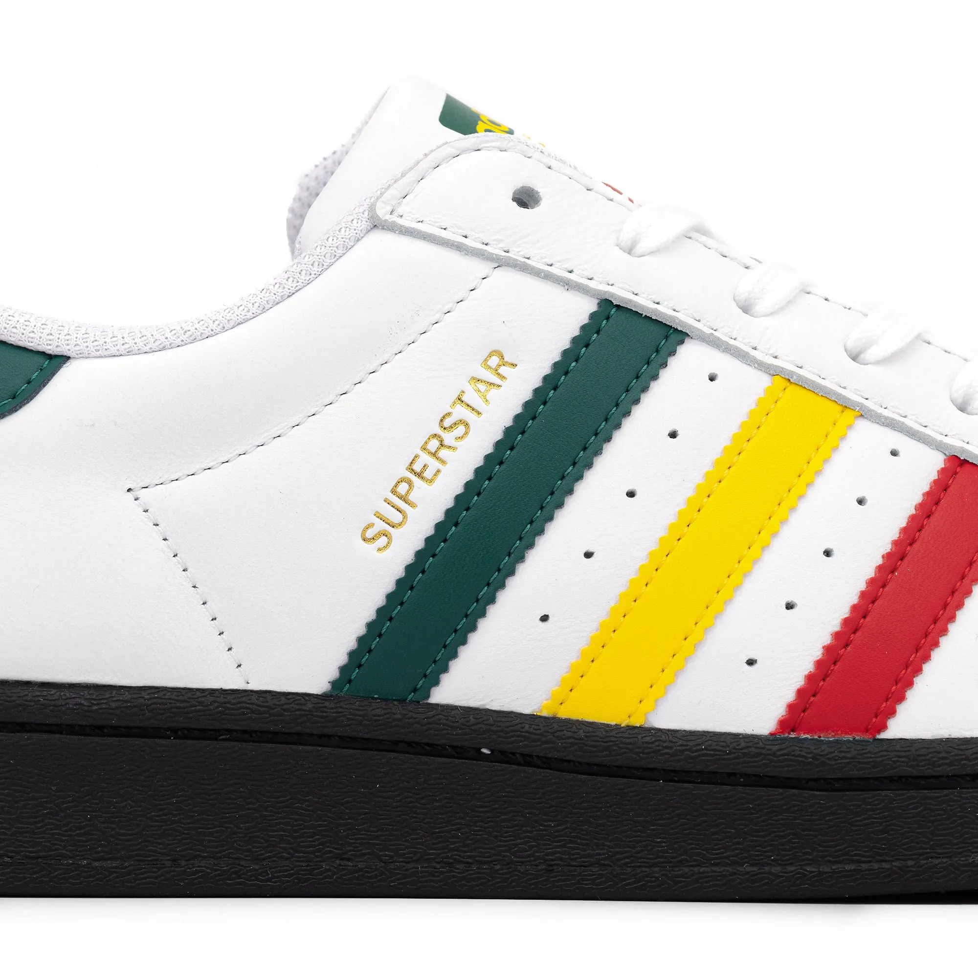 adidas Superstar White/Yellow/Collegiate Green IH3120