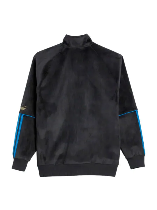 ADIDAS TYSHAWN JONES VELOUR JACKET - BLACK