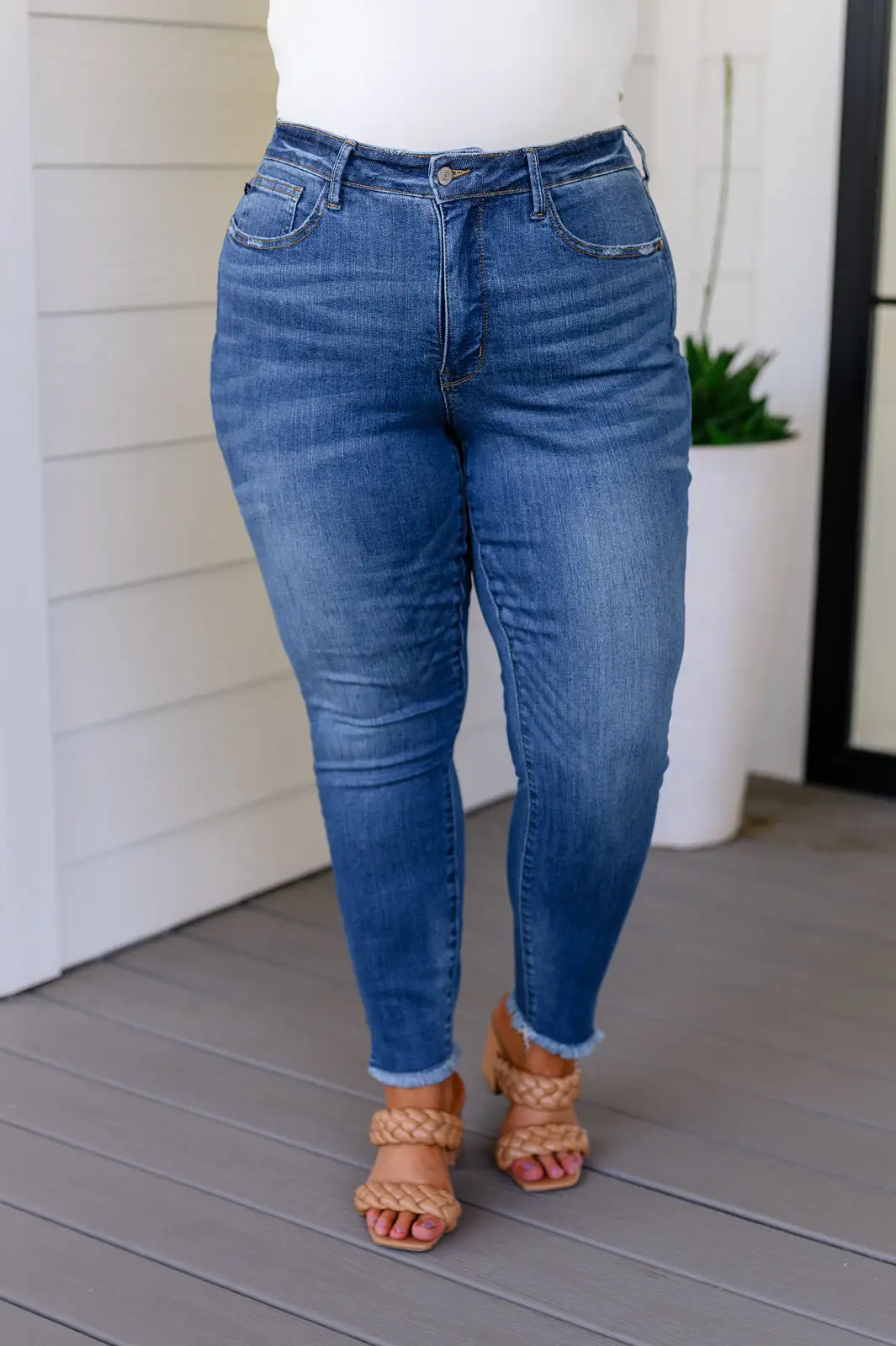 Amy High Rise Control Top Side Slit Skinny Jeans-- Use the code SPRINGJB for 20% off!