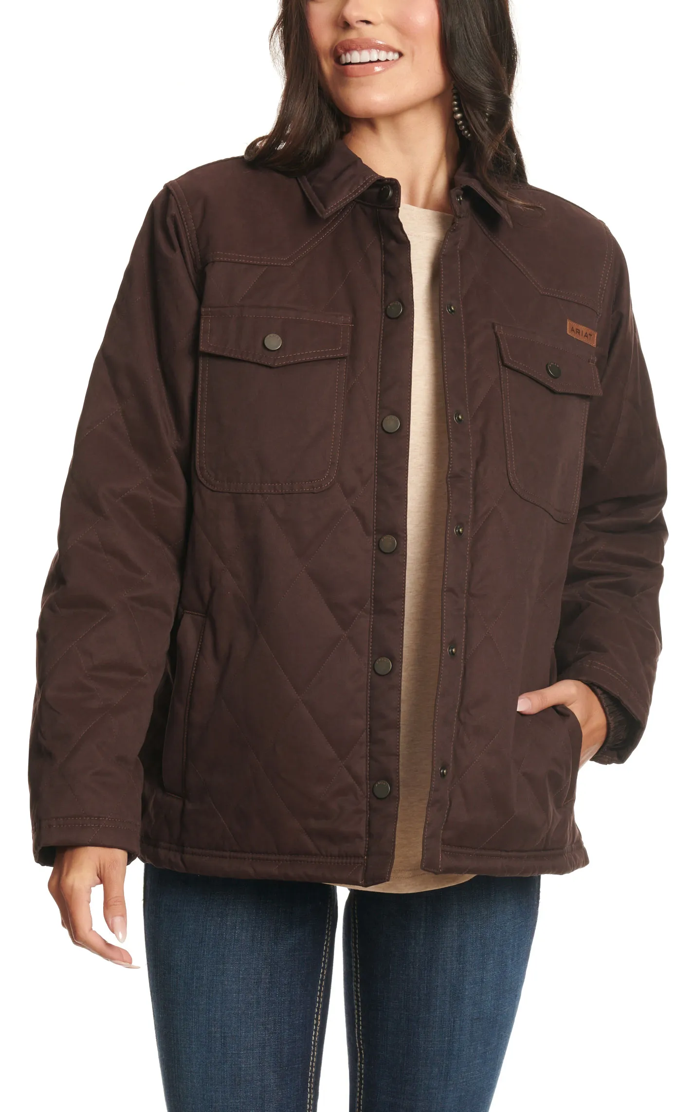 Ariat Women's Grizzly Chocolate Quilted Jacket