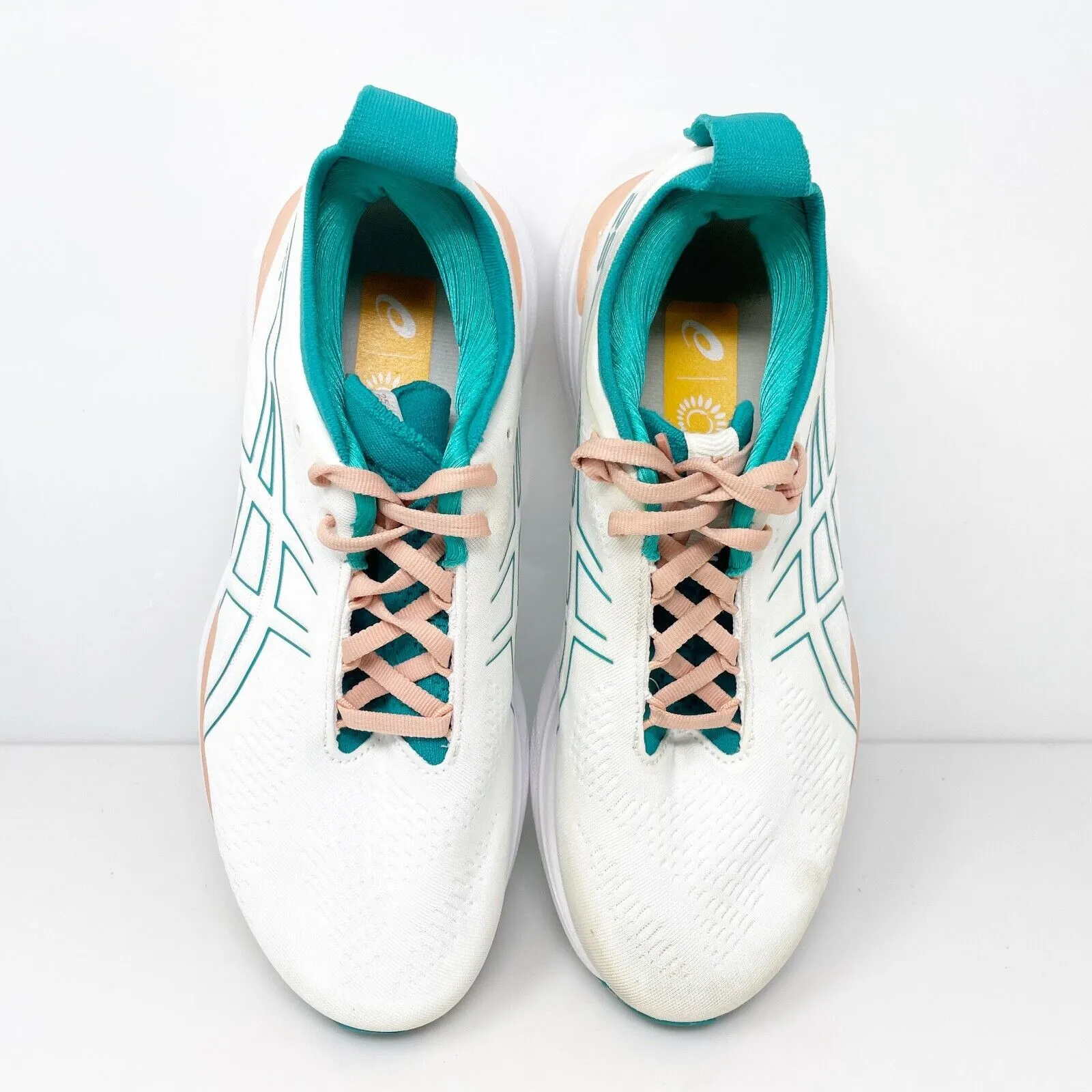 Asics Womens Gel Nimbus 25 1012B550 White Running Shoes Sneakers Size 7.5