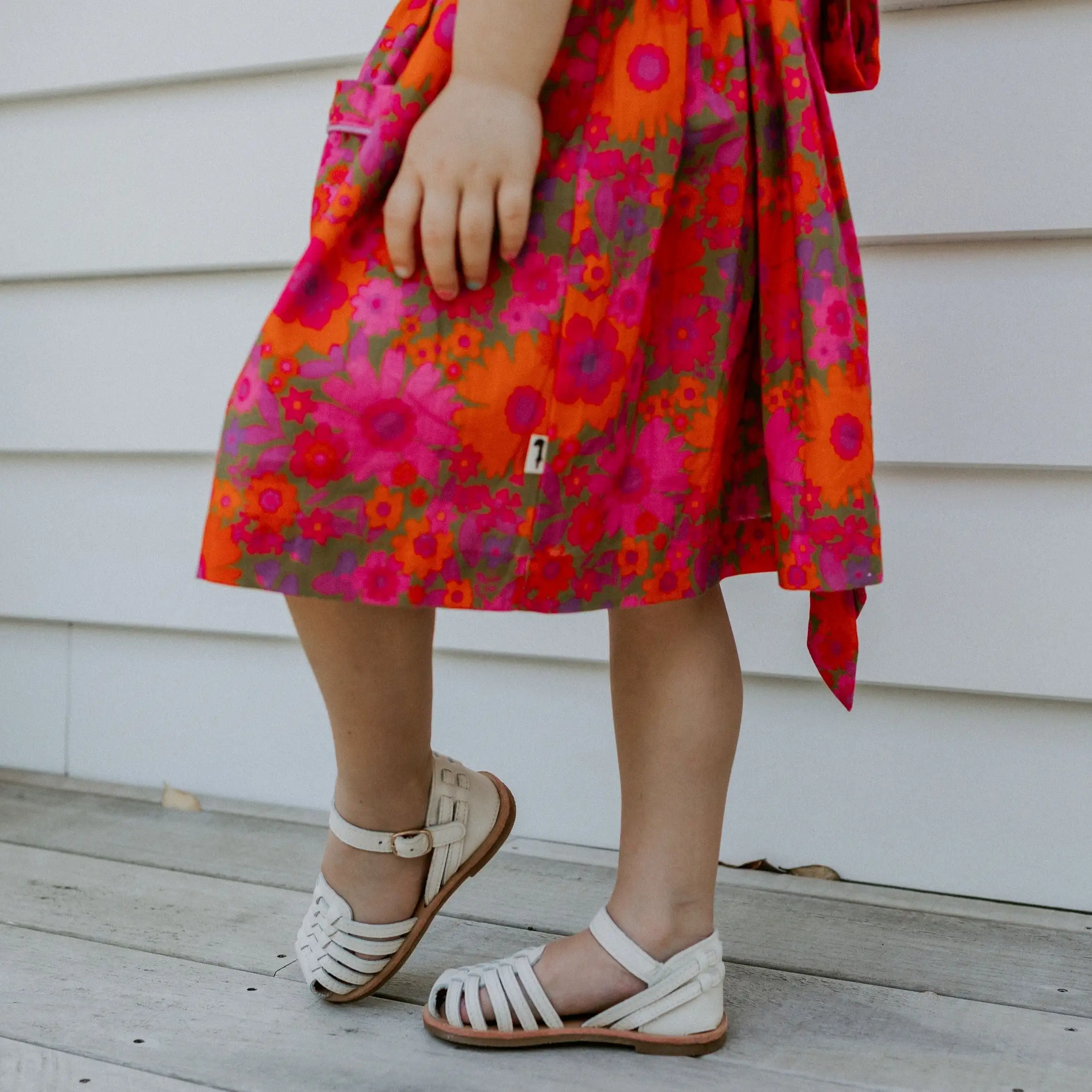 Baby, Toddler & Girls Summer Sandal - Harper In Ivory