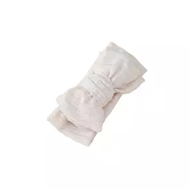 Baby Twill Rib Headband in Ivory