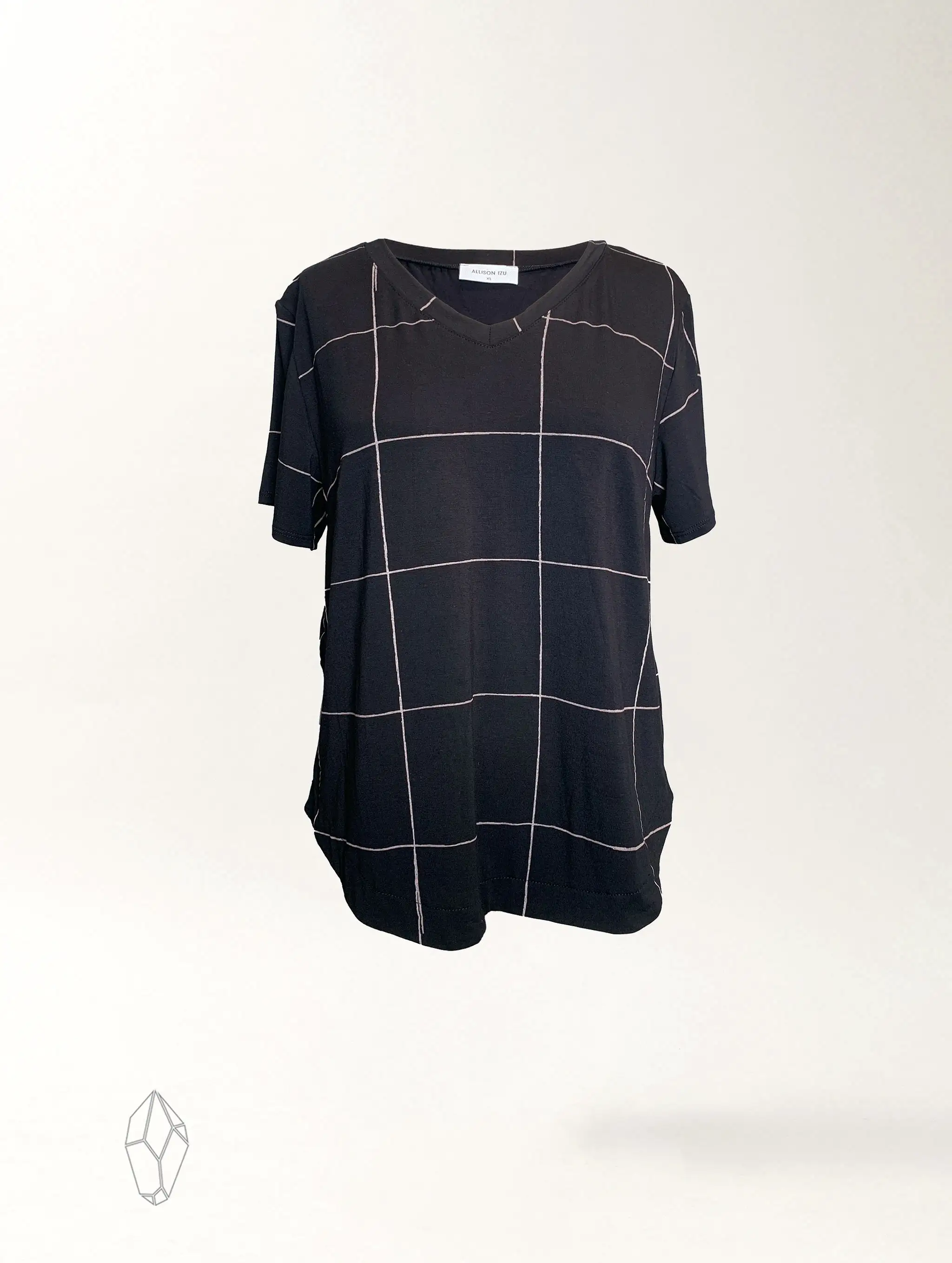 Becca Top - Infinite Grid Rayon Jersey