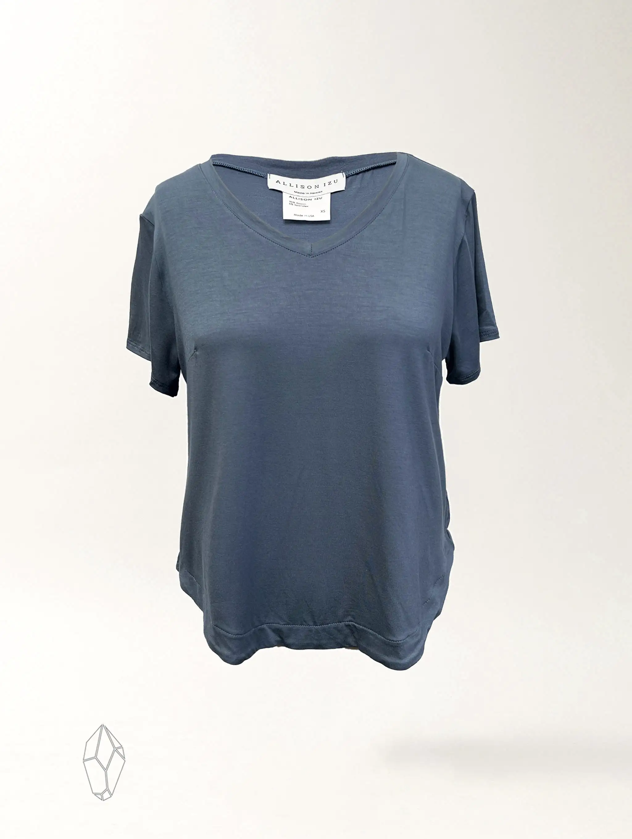 Becca V Neck - Vintage Denim Rayon Jersey