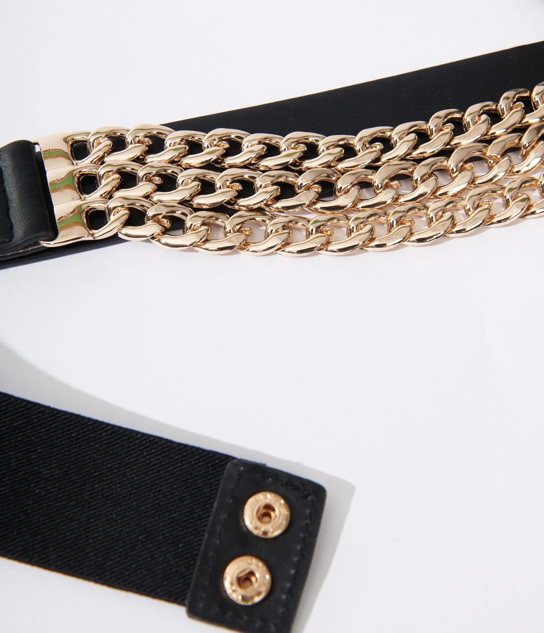 Black & Gold Chain Link Belt