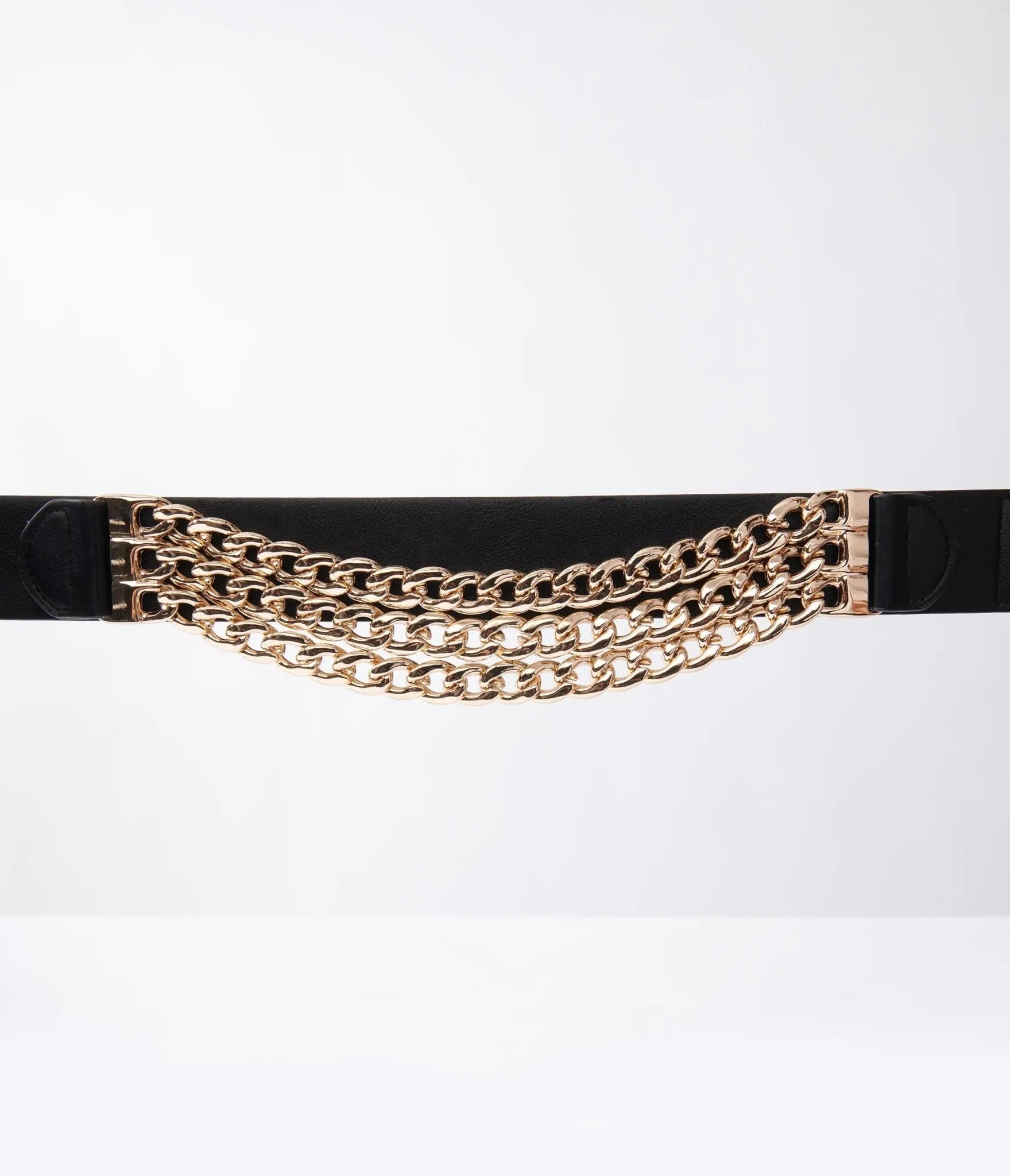 Black & Gold Chain Link Belt