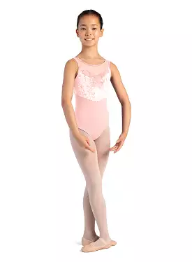 Bloch Child Velvet Paneled Tank Leotard- CL1027