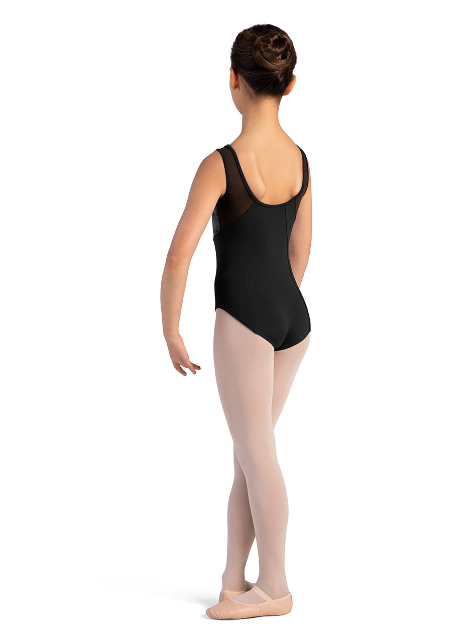 Bloch Child Velvet Paneled Tank Leotard- CL1027