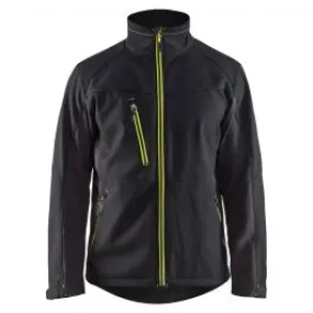 Blåkläder 4950-2516 Softshell Jacket - Black/High Vis Yellow