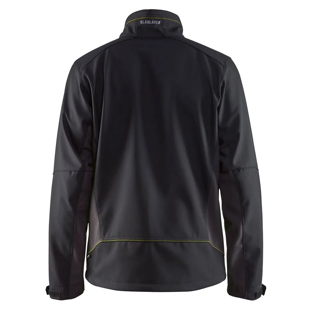 Blåkläder 4950-2516 Softshell Jacket - Black/High Vis Yellow