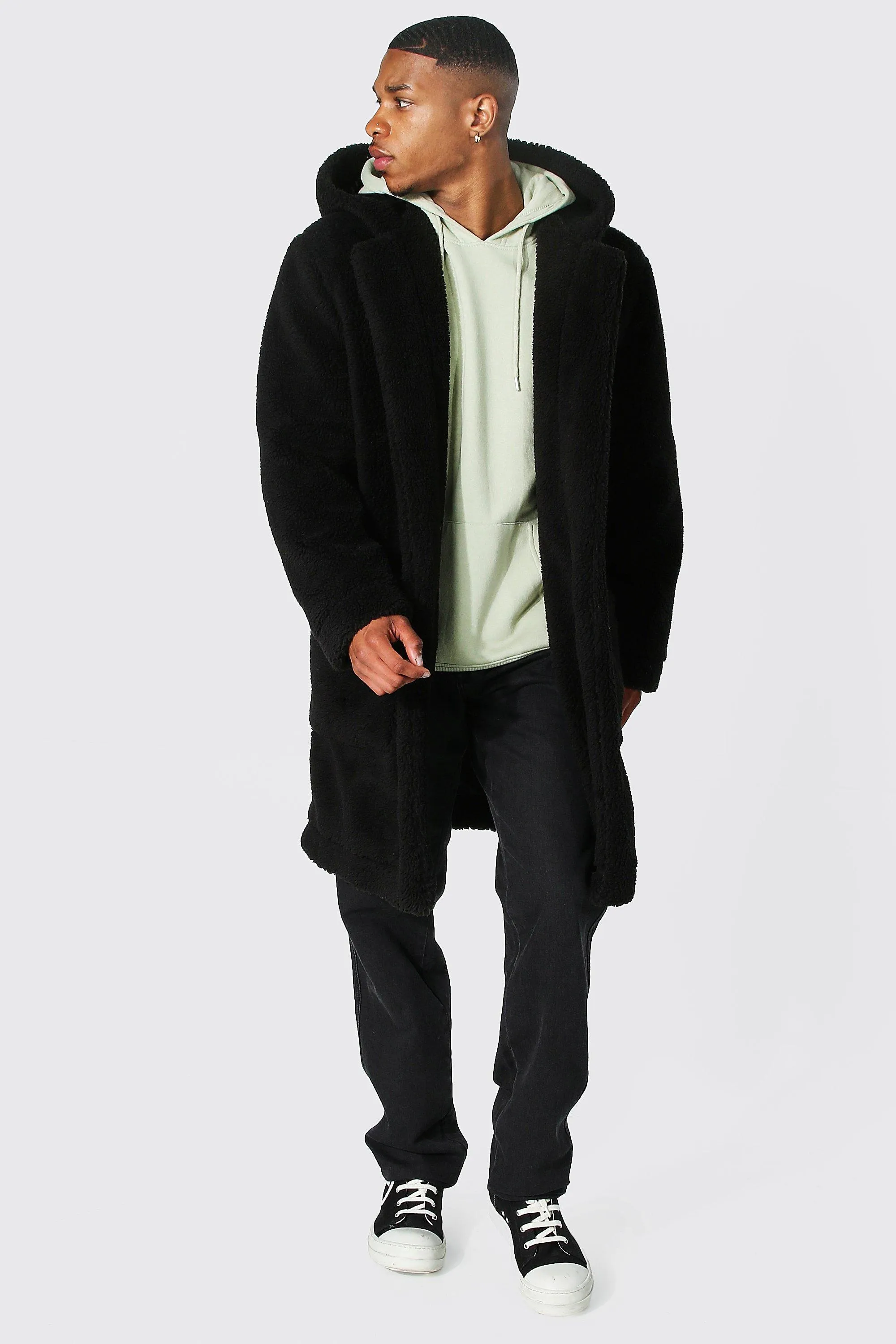 Borg Hooded Duffle Coat