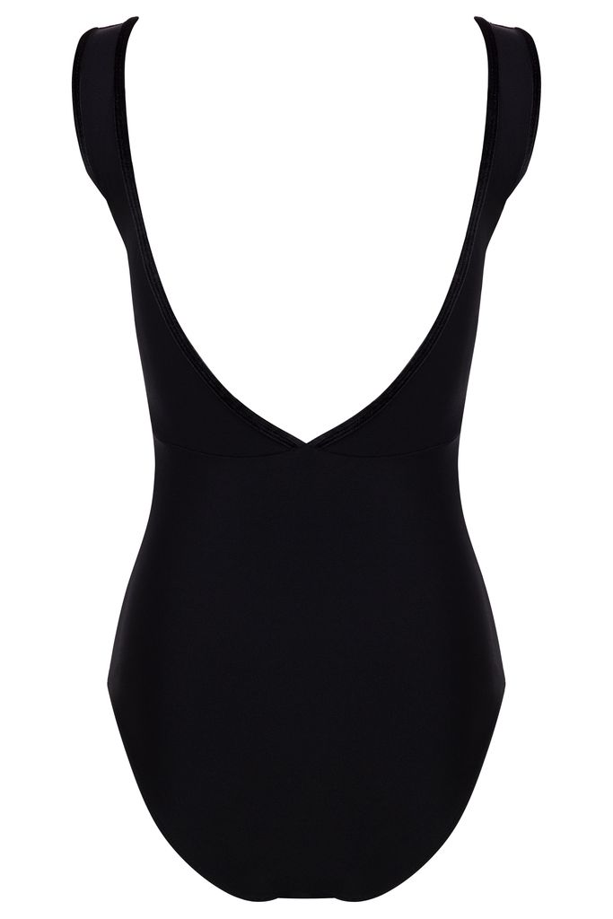 Bullet Pointe Velvet Trim Leotard