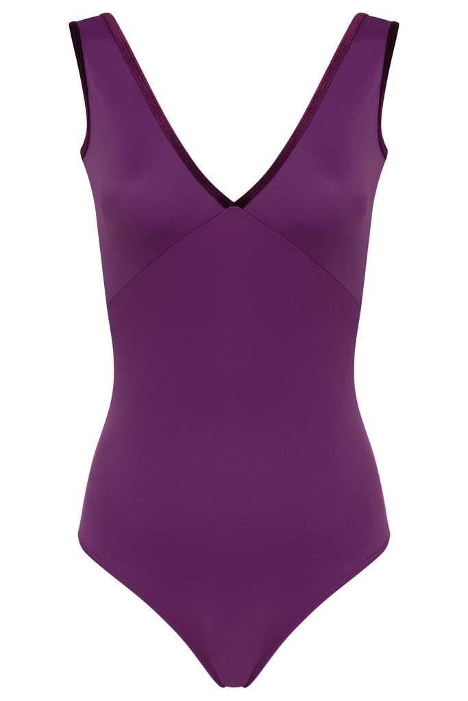 Bullet Pointe Velvet Trim Leotard