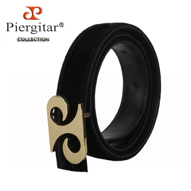 Classic Black Velvet Belt