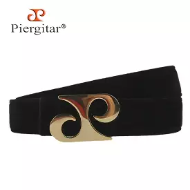 Classic Black Velvet Belt