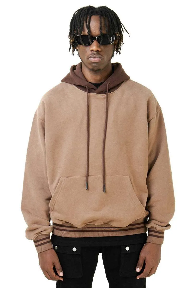 Color Block Loose Hoodie