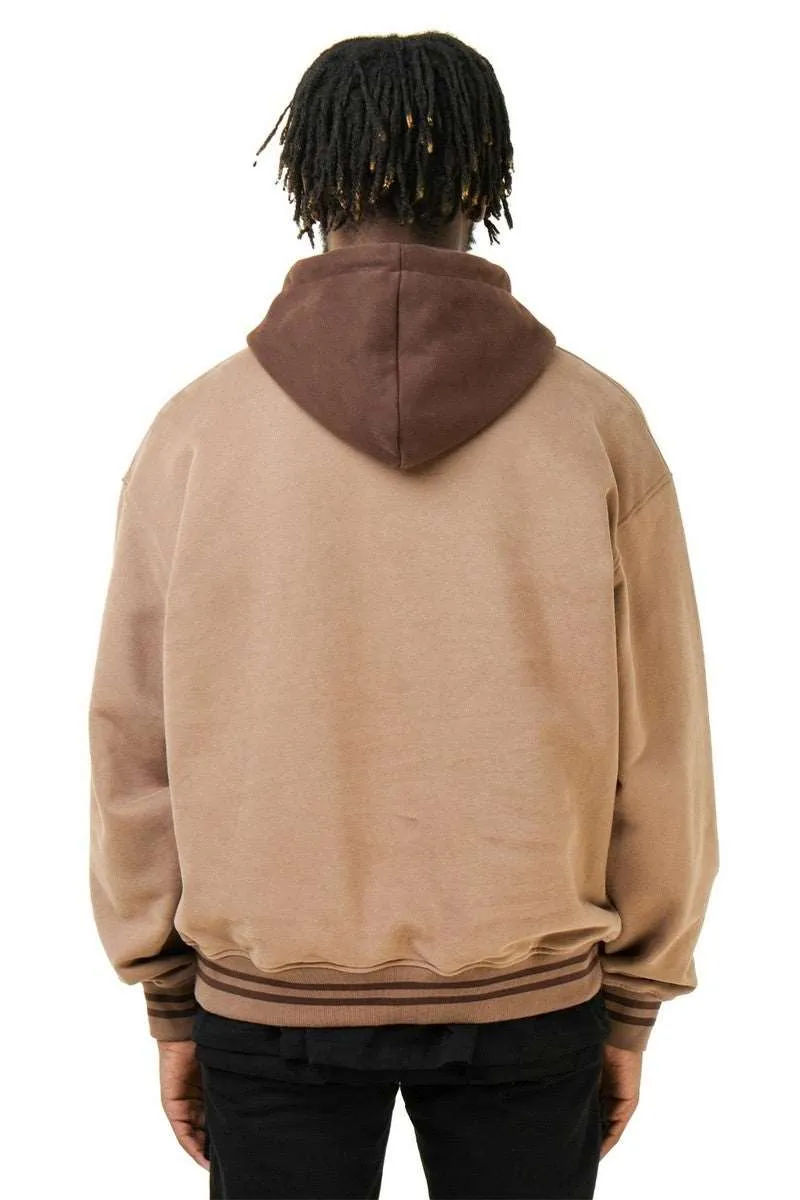 Color Block Loose Hoodie