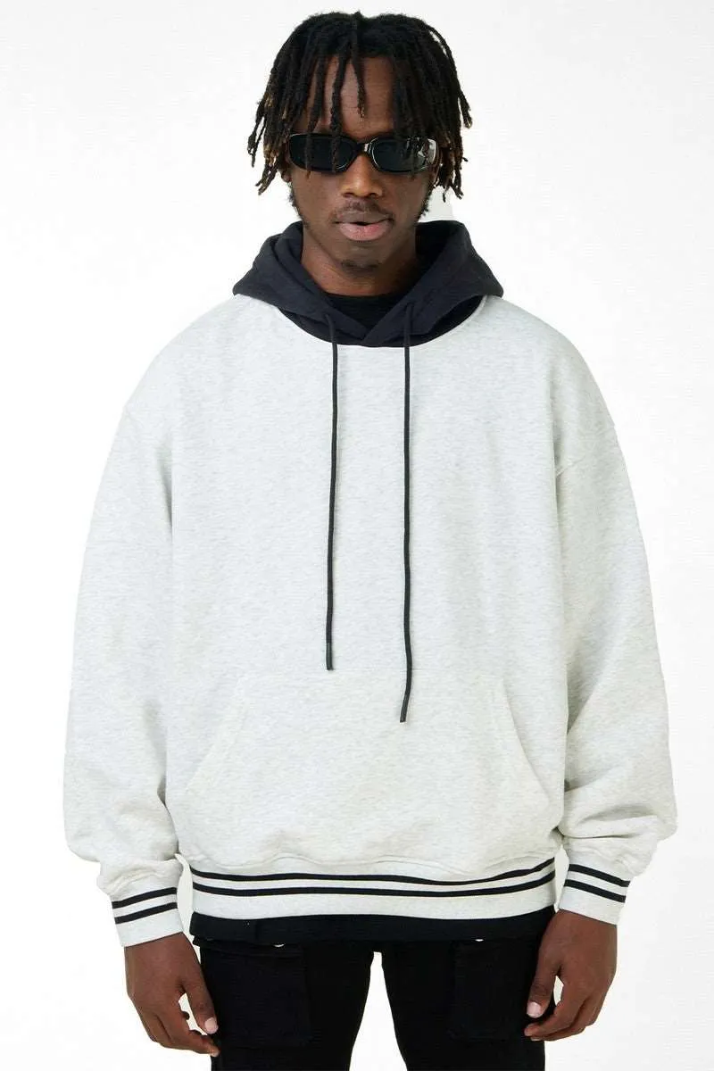 Color Block Loose Hoodie