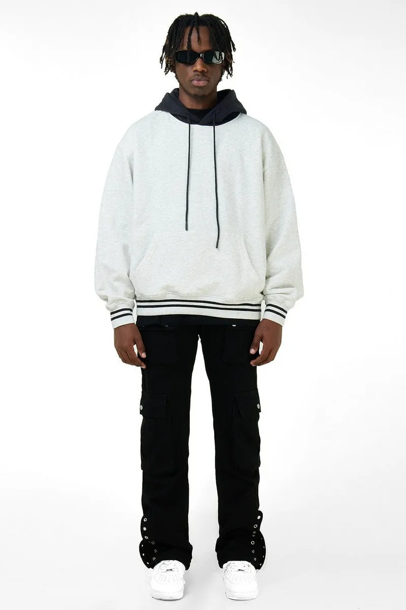 Color Block Loose Hoodie