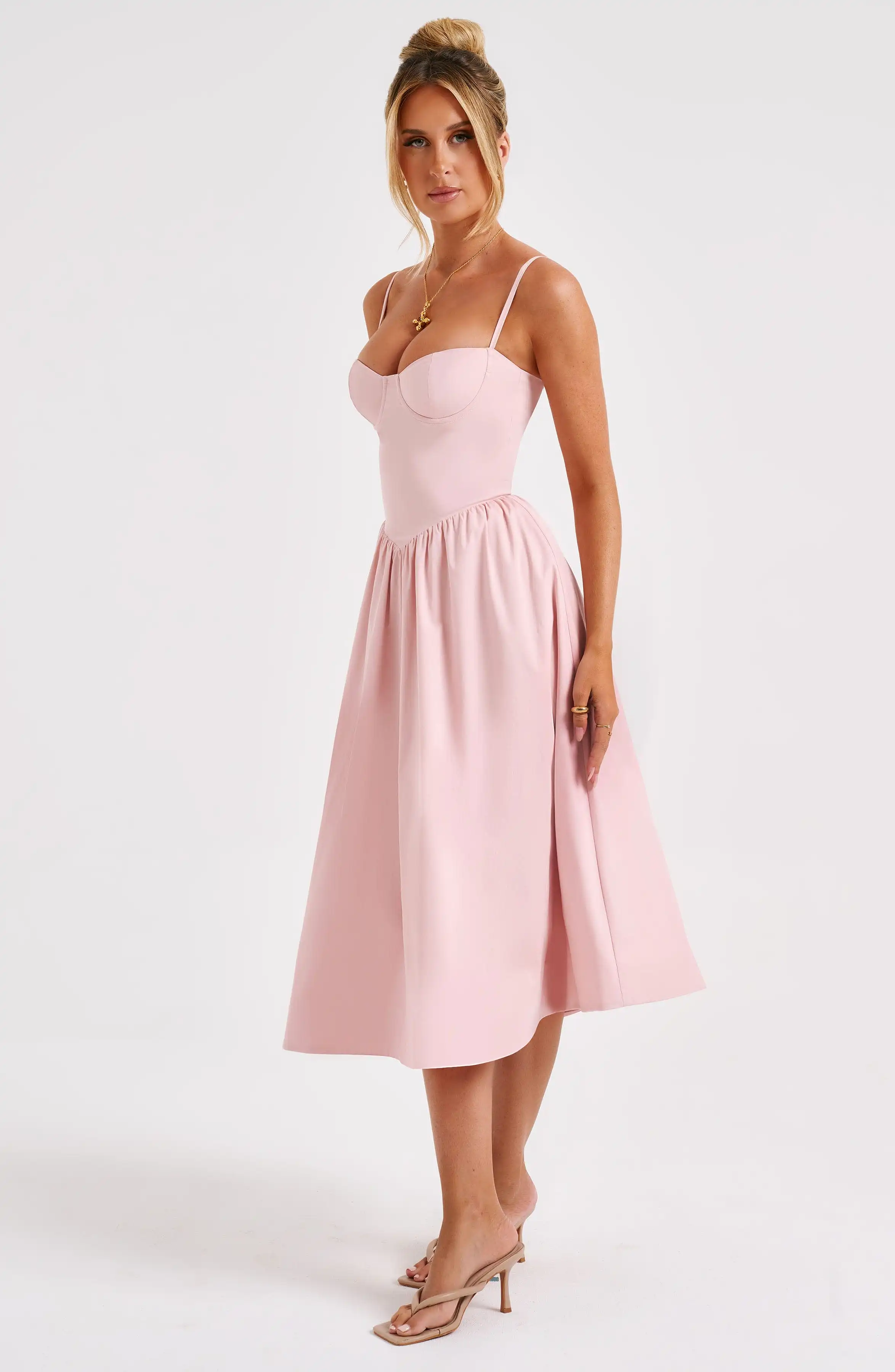 Daisey Midi Dress - Blush