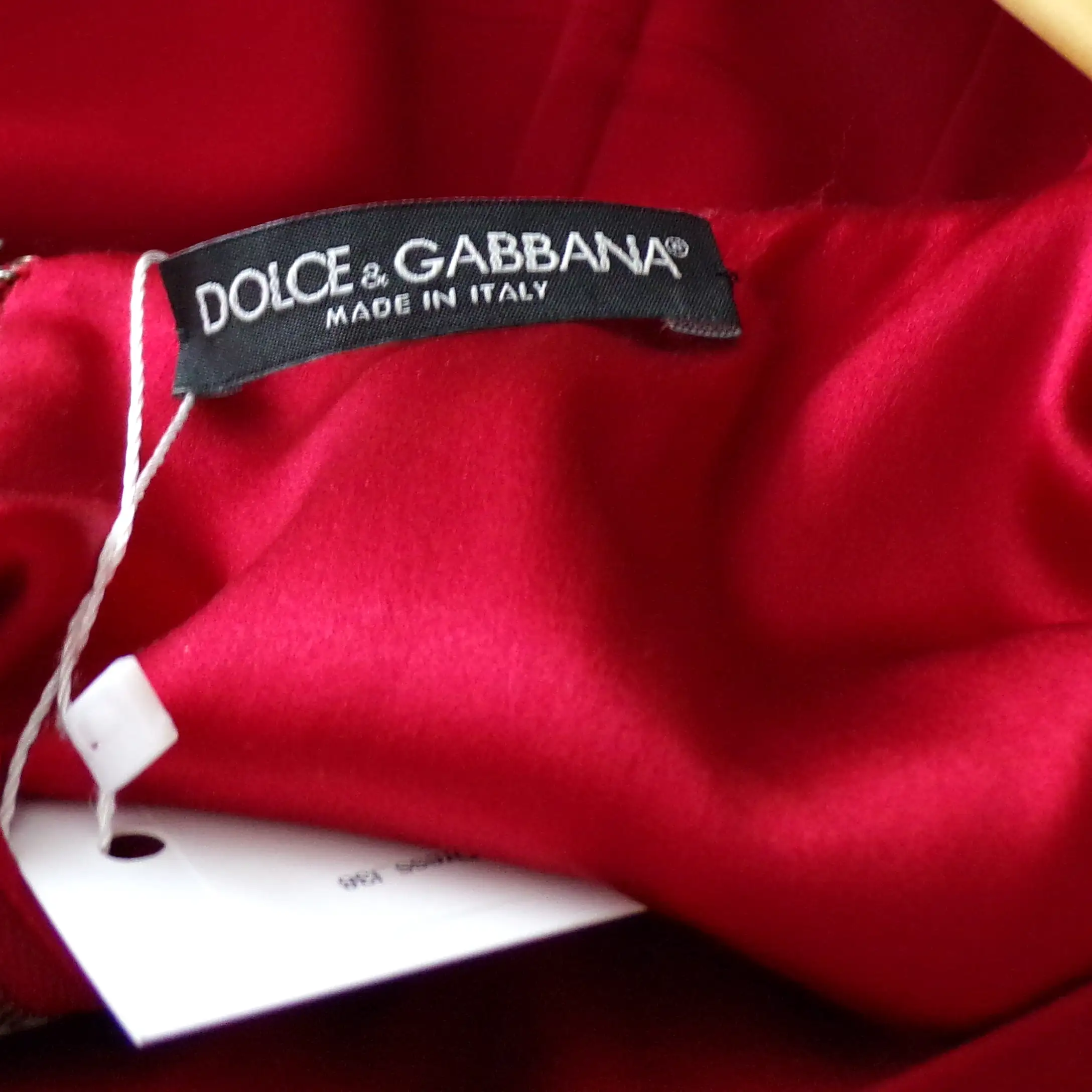 Dolce & Gabbana 1040 Scarlet Crepe Sleeveless Midi Dress XS