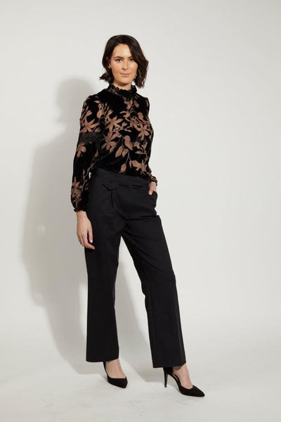 Drama The Label Heidi Blouse - Black Velvet