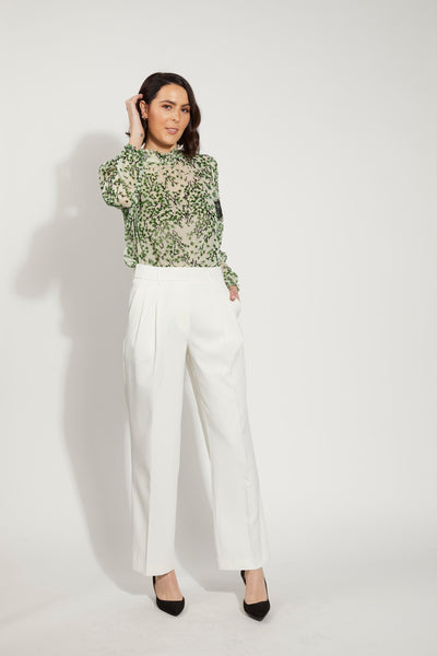 Drama The Label Heidi Blouse - Green Twig