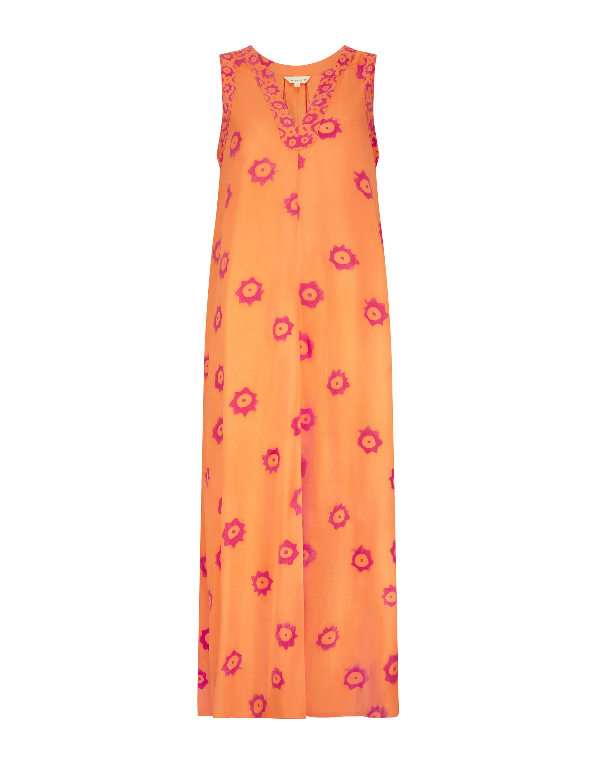 East Sleeveless Maxi Dress Orange