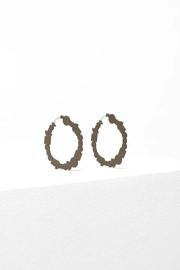 Elk The Label - Gards Hoop Earrings - Olivine