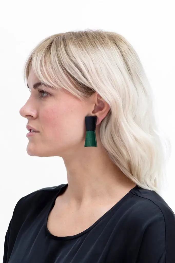 Elk The Label - Verkko Earring - Black/green