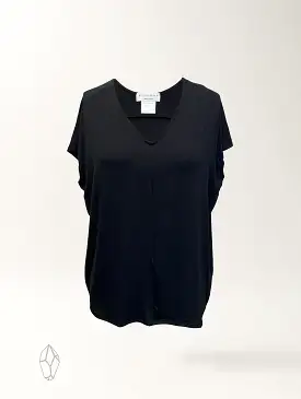 Ella Top - Black Rayon Jersey