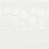 Exclusive Wallet On Chain In Ivory Croc-Effect Leather