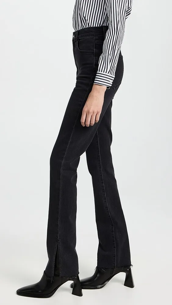 Favorite Daughter   Valentina Super High Rise Tower Jeans with Slit Hem 