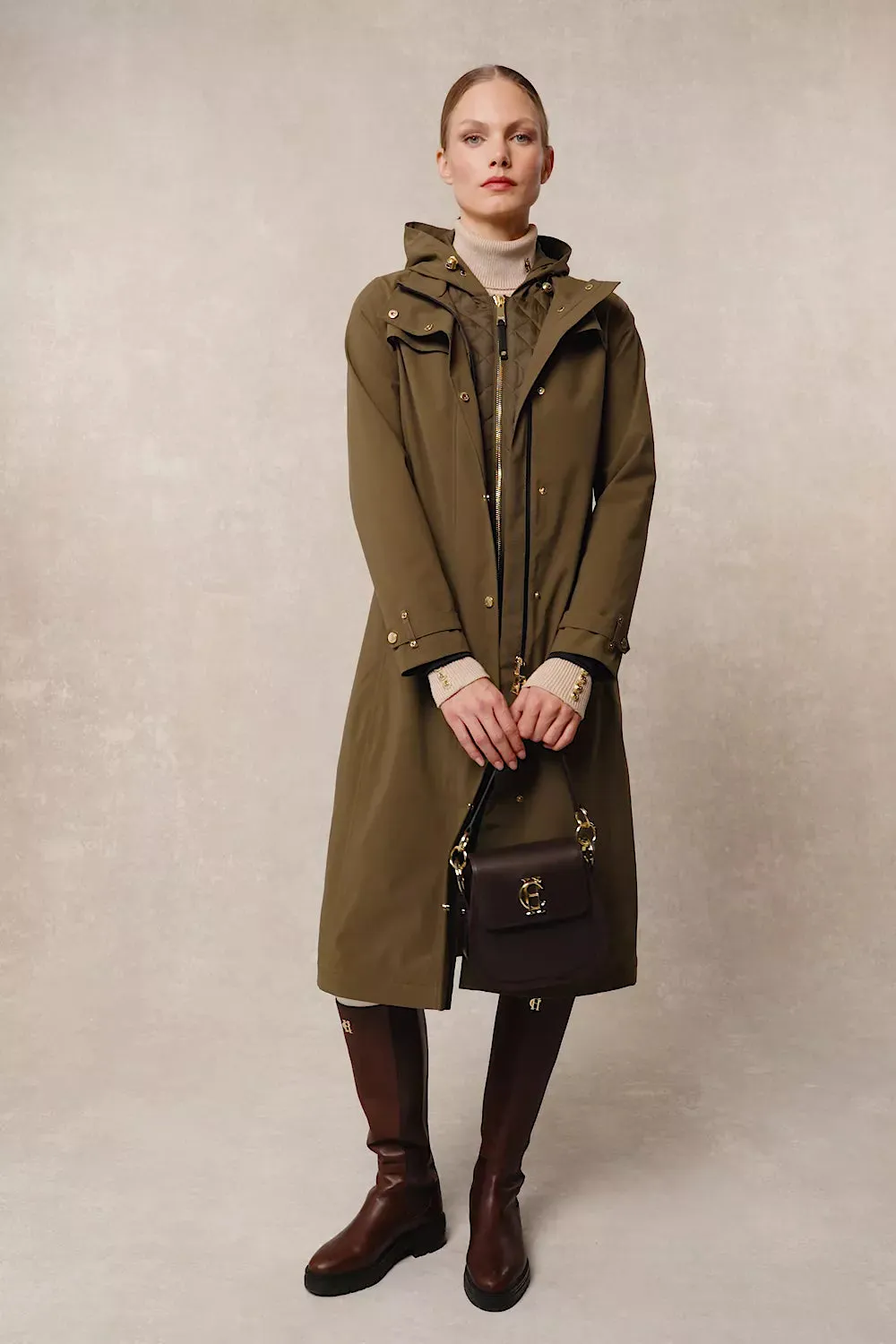 Folgate Rain Coat (Soft Khaki)