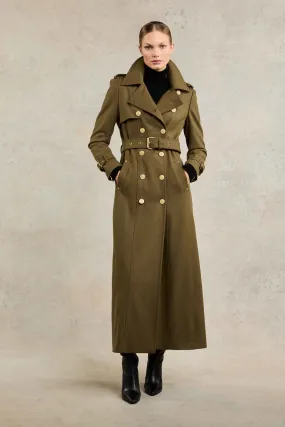 Full Length Chelsea Trench Coat (Khaki)