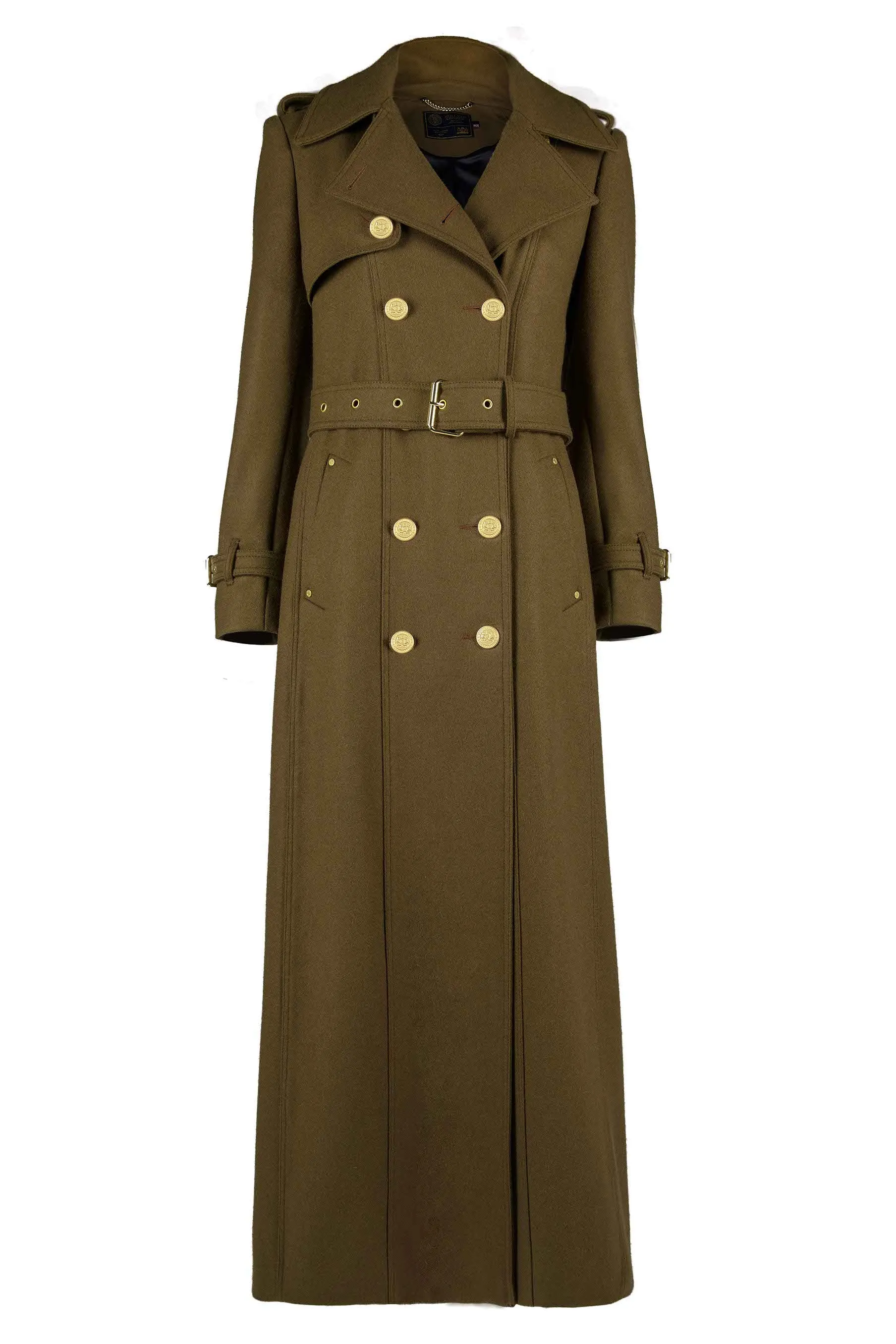 Full Length Chelsea Trench Coat (Khaki)