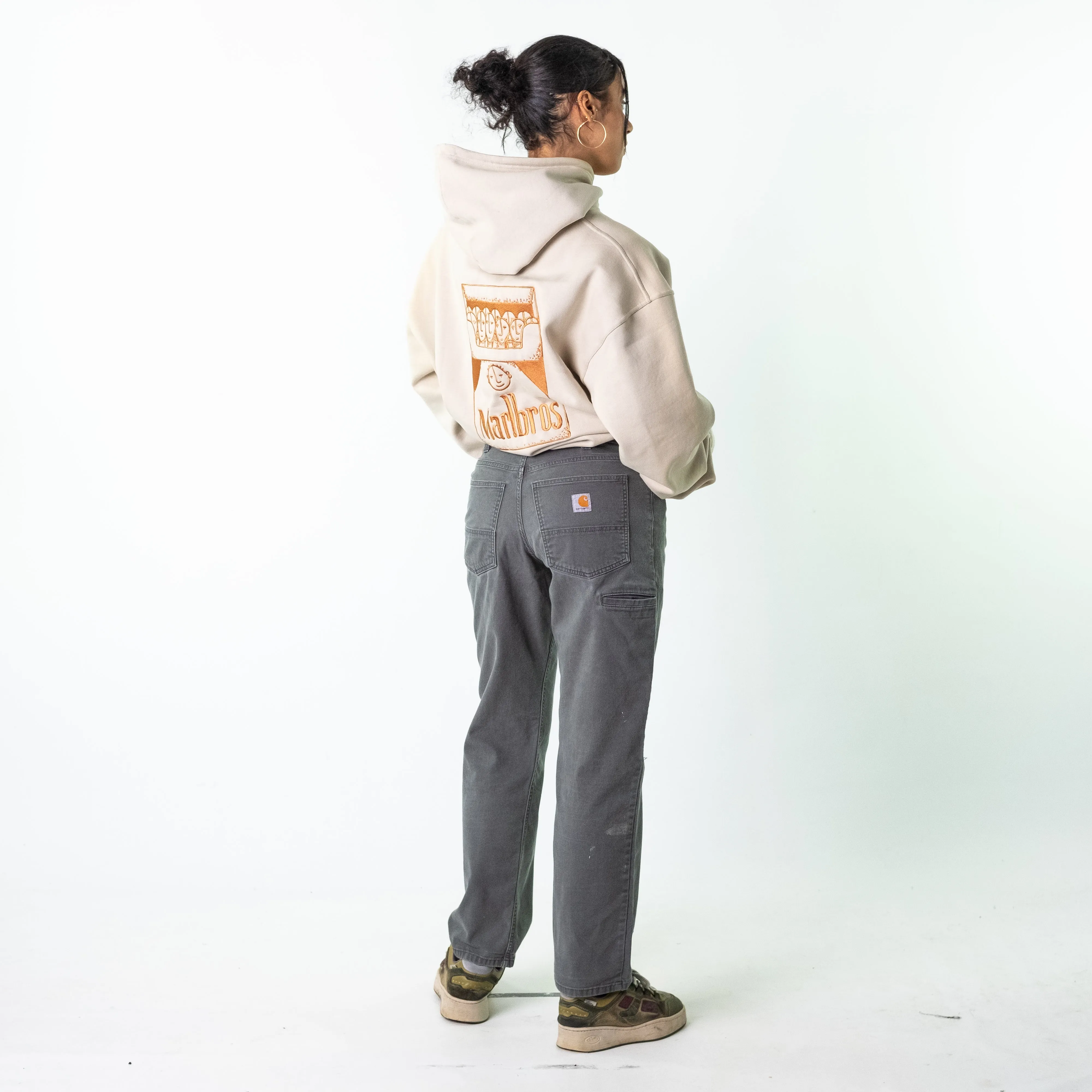 Grey 90s Carhartt  Cargo Skater Trousers Pants Jeans (32x32)