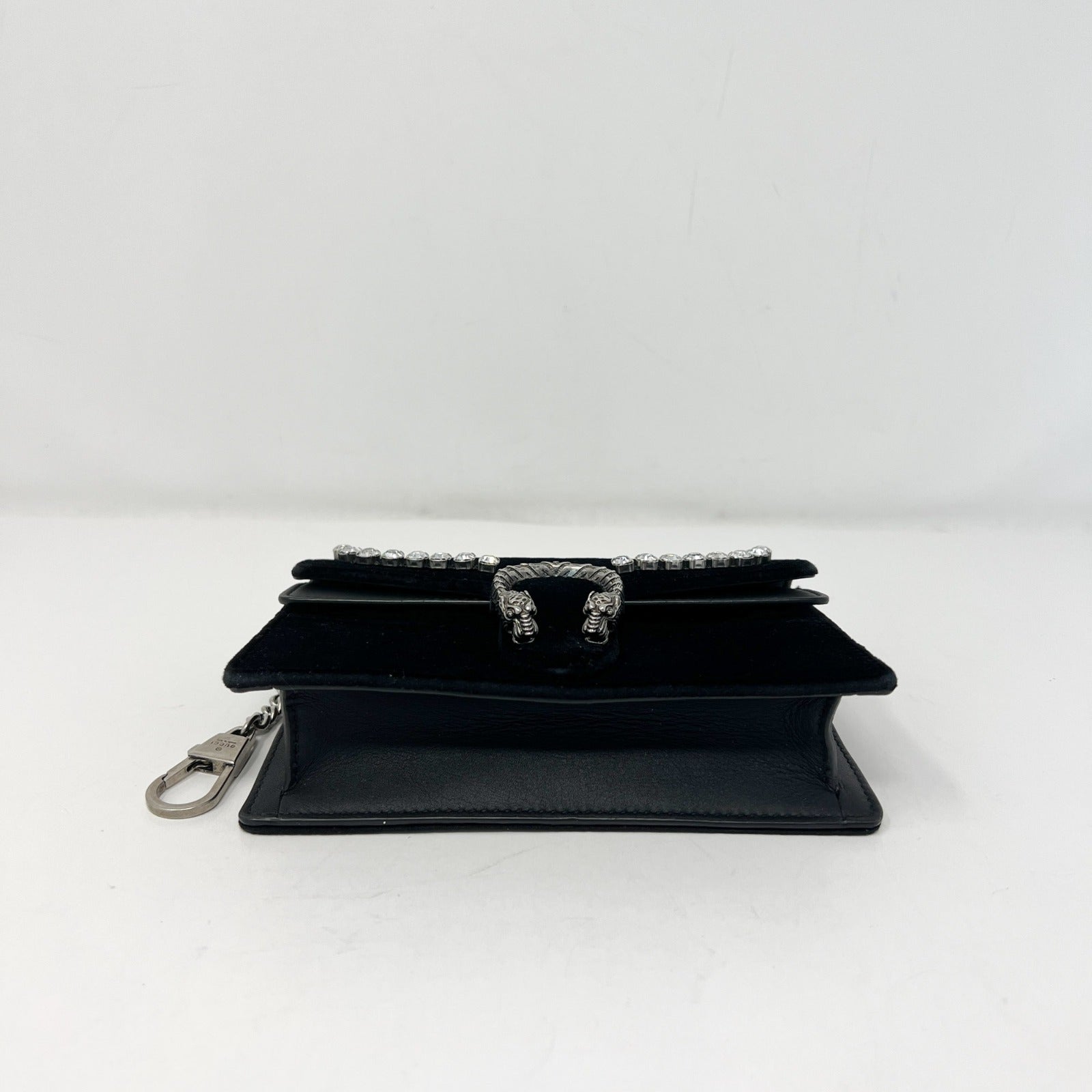 Gucci Dionysus Super Mini Black Velvet Bag