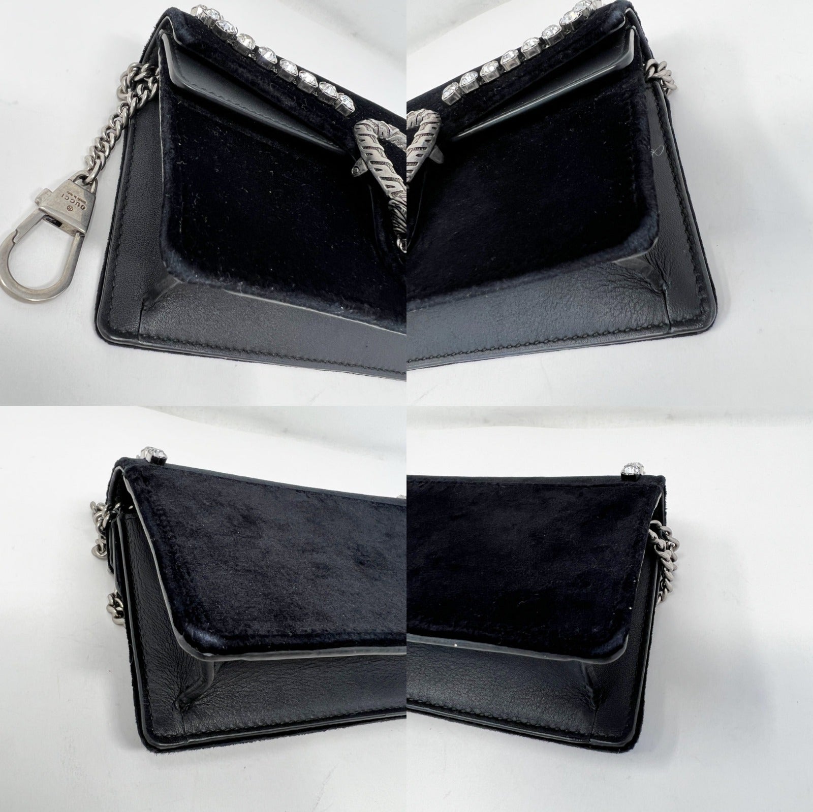 Gucci Dionysus Super Mini Black Velvet Bag