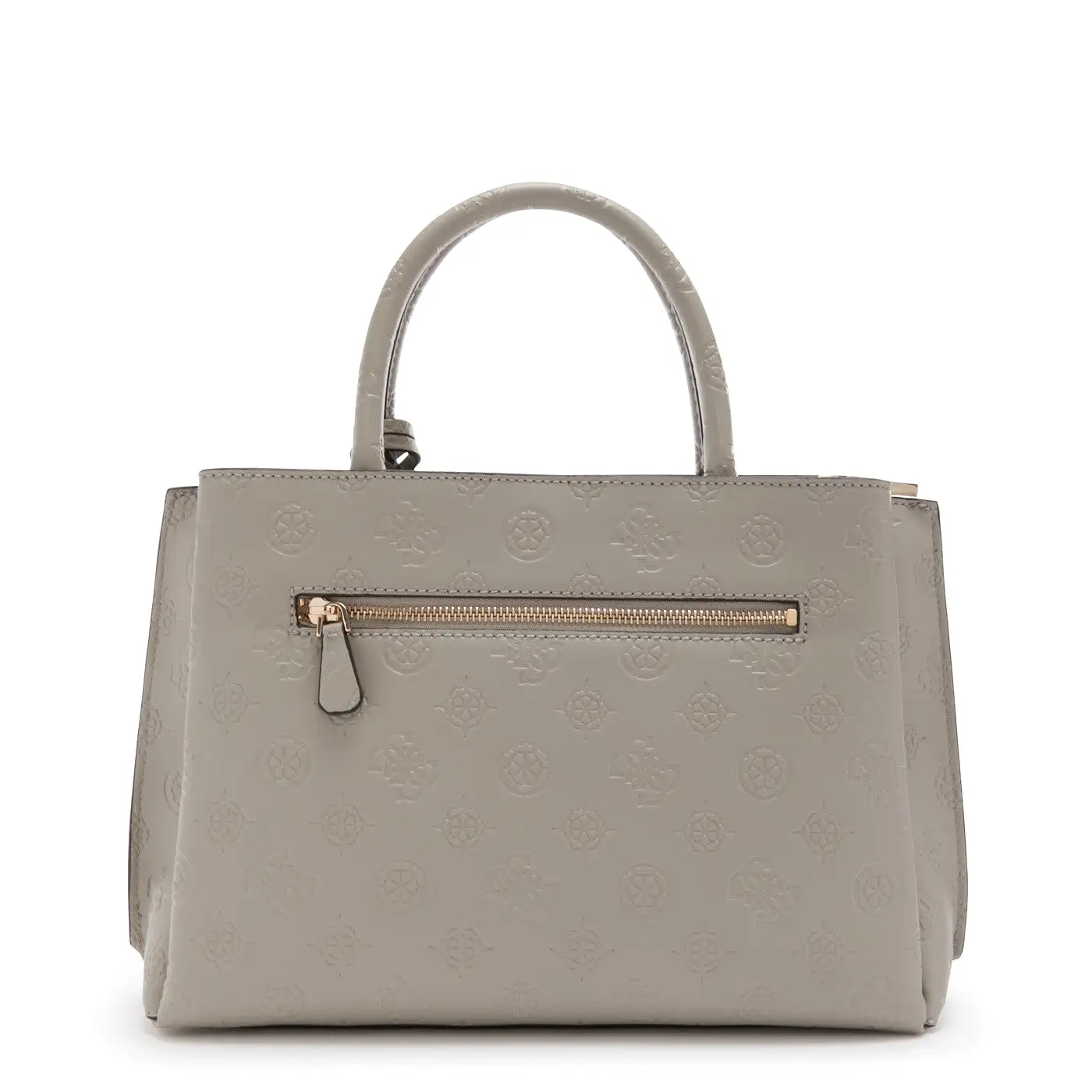 GUESS Jena Luxury Logo Satchel Taupe