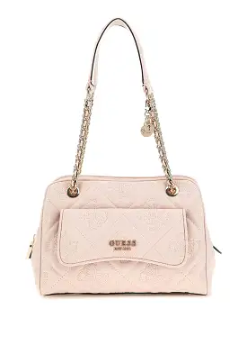 GUESS Marieke Handbag Light Beige Logo