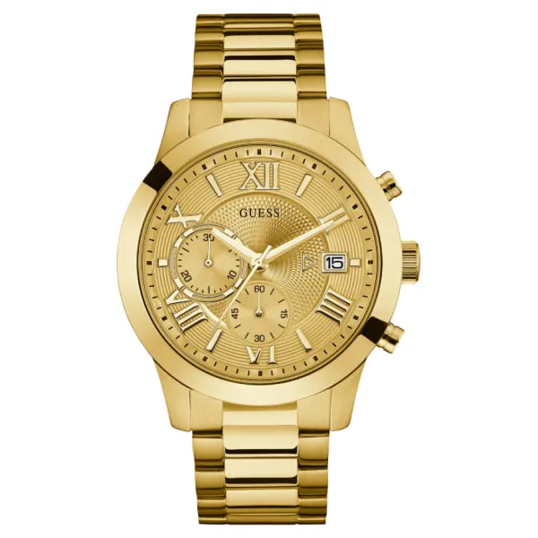 Guess Men's Classic Dress Watch: Gold