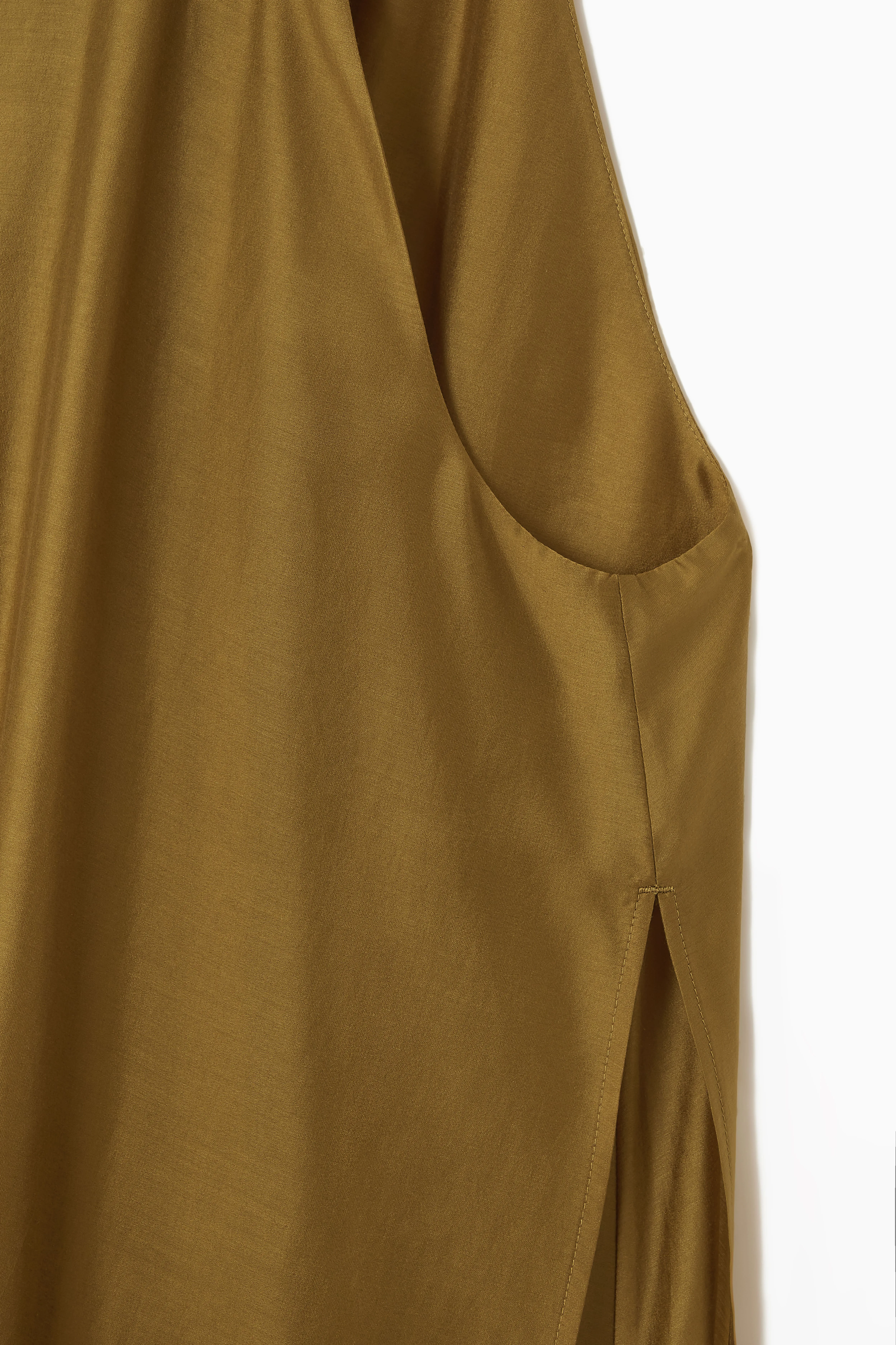 HALTERNECK A-LINE MAXI DRESS - Halterneck - Sleeveless - OCHRE - Ladies | H&M GB