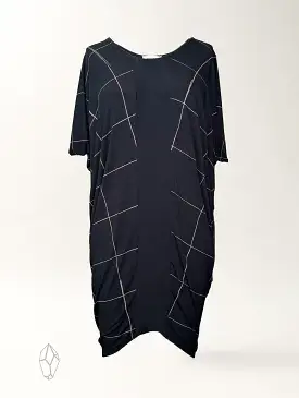 Holly Dress - Infinite Grid Rayon Jersey