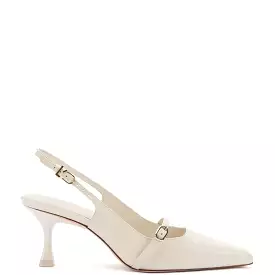 Ines Pump In Ivory Leather